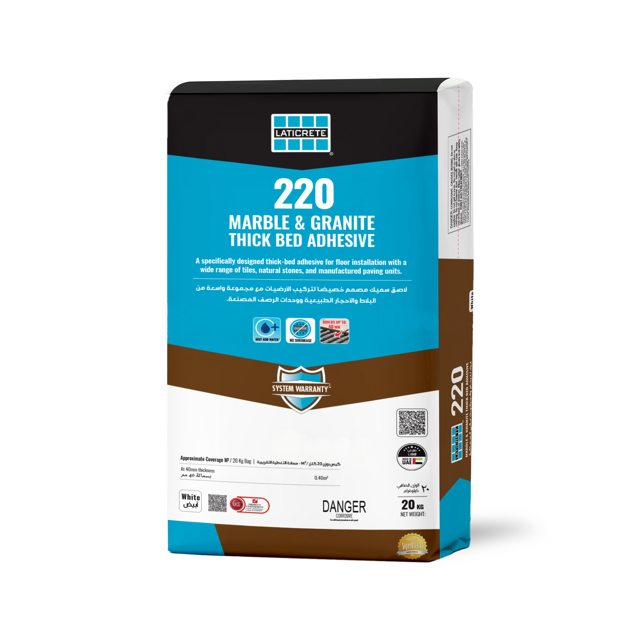 220 Marble & Granite Thick Bed Adhesive