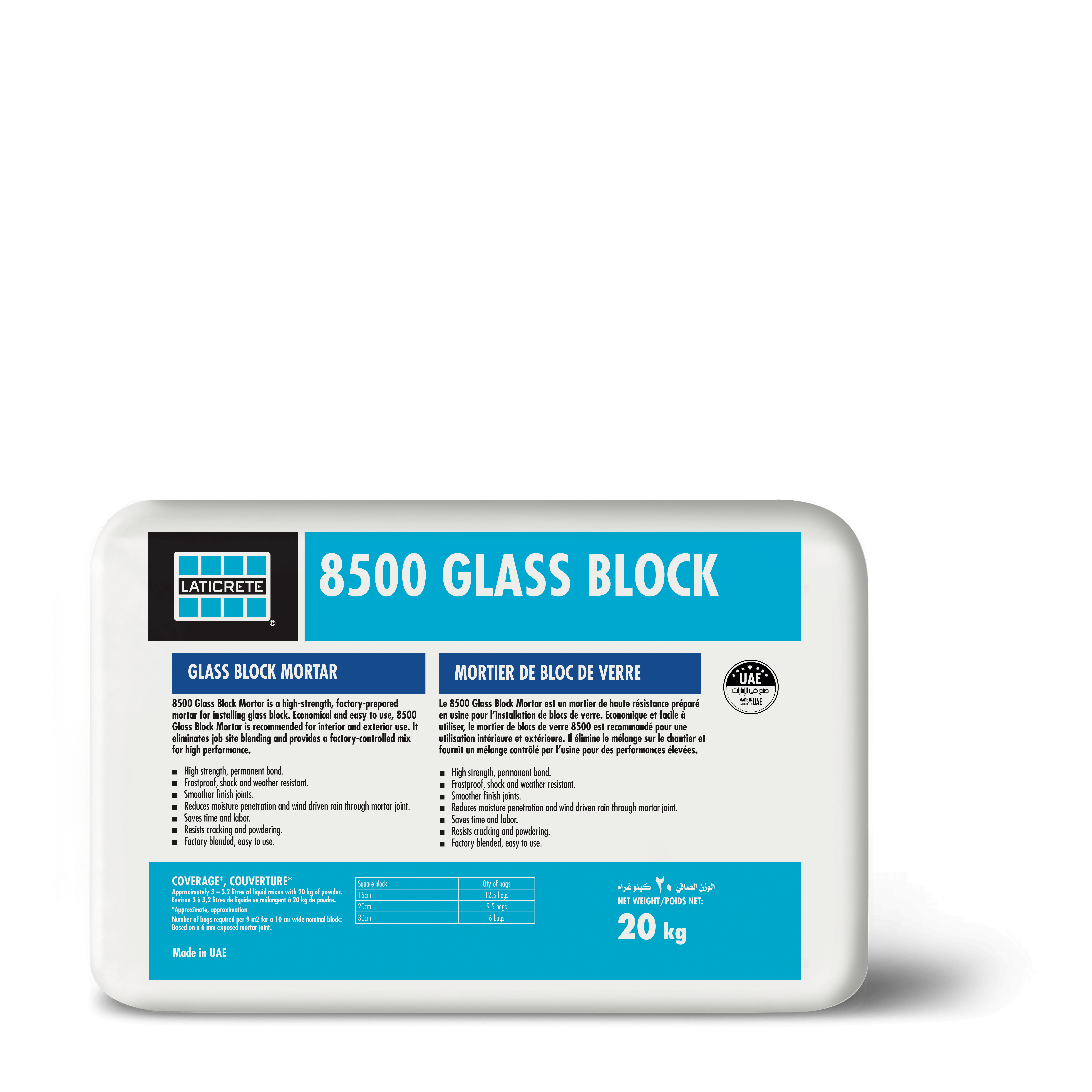 8500 Glass Block Mortar