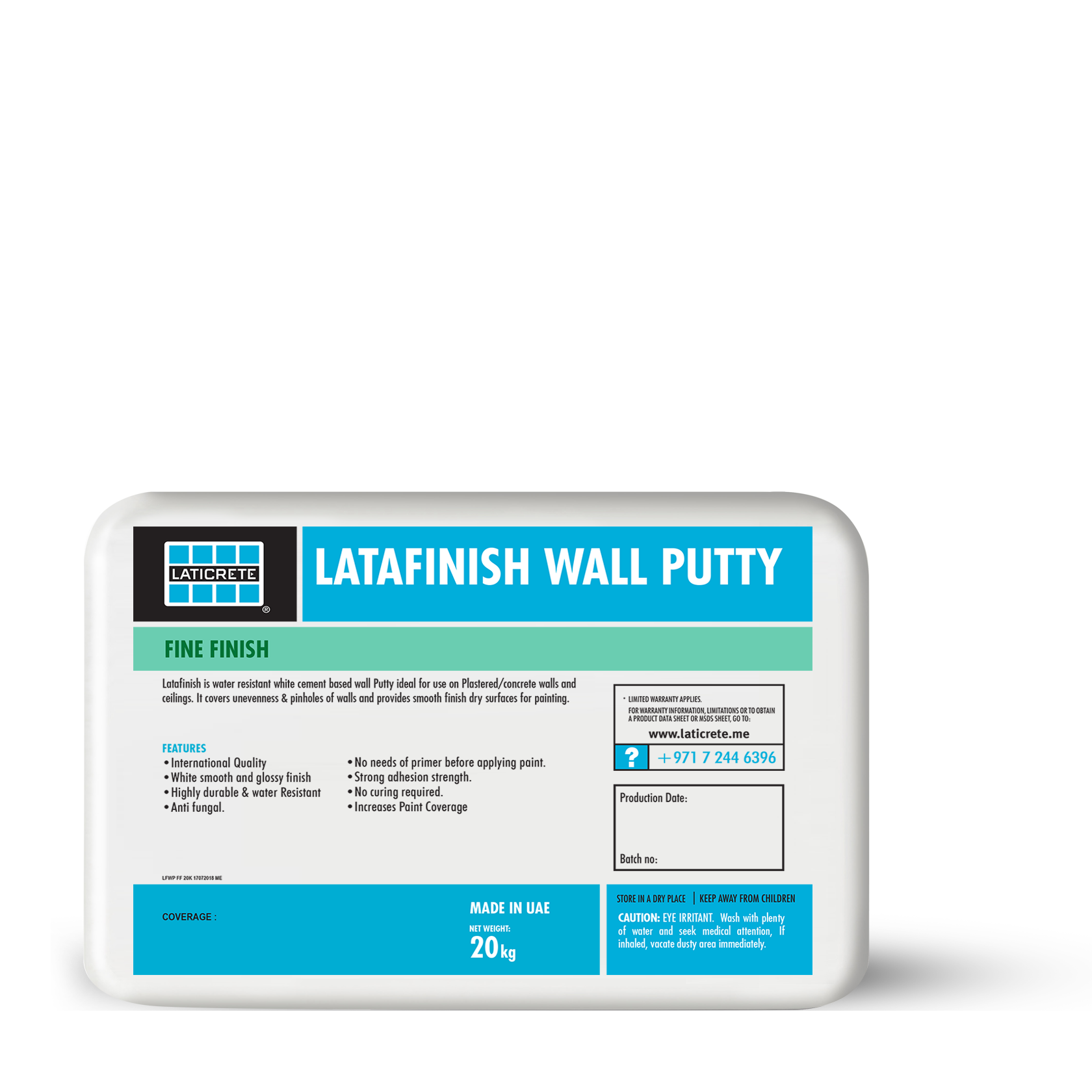 LATAFINISH Wall Putty - Fine Finish